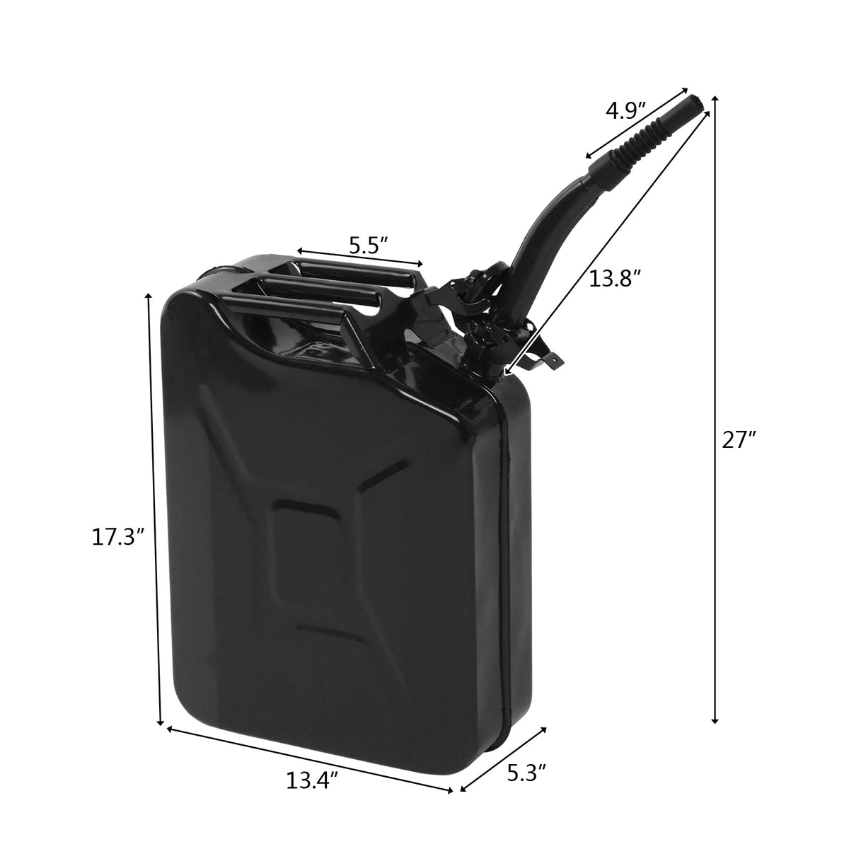 5.28gal Heavy-Duty Iron American Oil Drum with 06mm Spout & Handle